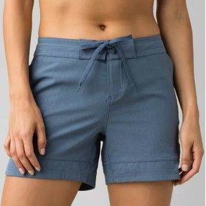 PrAna Ebelie Swim Board Shorts in Nickel blue XS